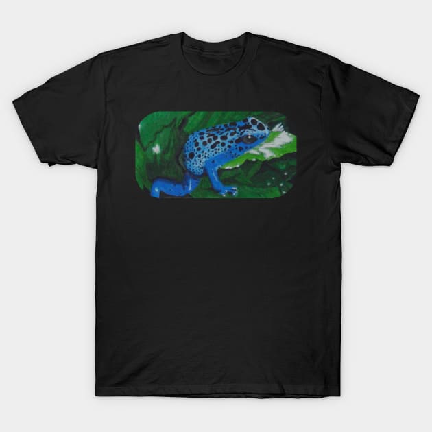 Blue Frog T-Shirt by angipangi7